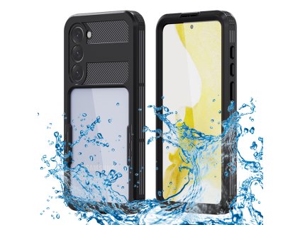 36739 shellbox vodotesne ochranne puzdro ip68 pre samsung galaxy s23 plus cierne