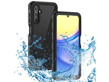 30256 shellbox vodotesne puzdro ip68 samsung galaxy a15 4g a15 5g cierna