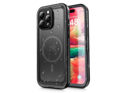 51726 shellbox waterproof ip68 vodotesne puzdro pre iphone 16 pro max cierne