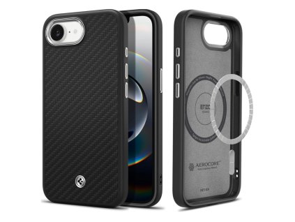58389 spigen enzo aramid magsafe kryt pre iphone 16e matny cierny