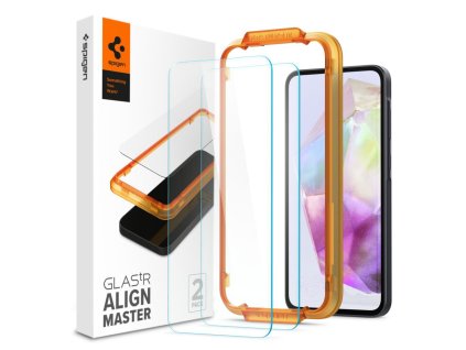 30232 7 spigen glas tr align master ochranne sklo 2 kusy samsung galaxy a35 5g priehladne