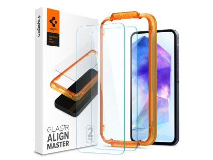 30235 spigen glas tr align master ochranne sklo 2 pack samsung galaxy a55 5g priehladna