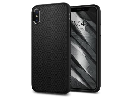 10243 8 spigen liquid air ochranny kryt na iphone x xs cierny