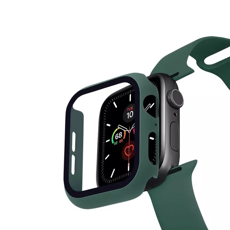 Bomba 3v1 Ochranné pouzdro + Silikonový řemínek pro Apple Watch Barva: Tmavě zelená, Velikost Apple Watch jednotlivě: 42MM IW07_DARK-GREEN-42MM
