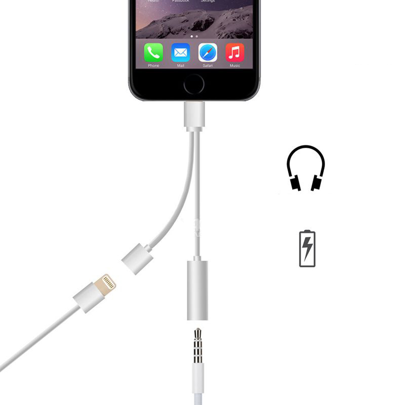 Levně Bomba AUX pro iPhone s nabíjením Barva: Stříbrná