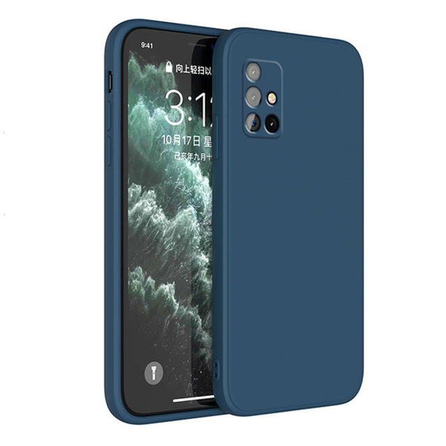 Levně Bomba Liquid silikonový obal pro Samsung - tmavě modrý Model: Galaxy A71