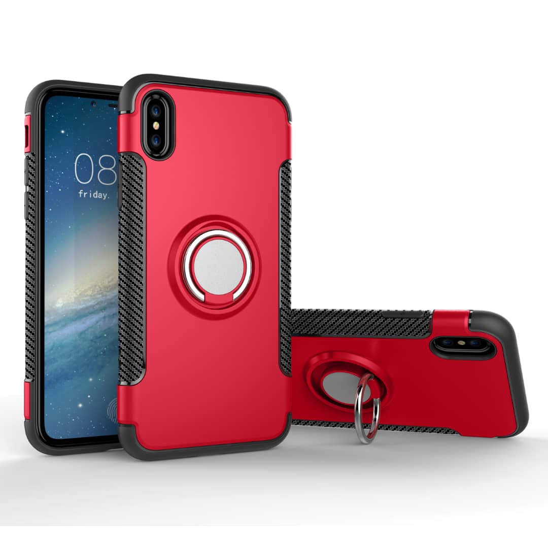 Bomba Obal s kroužkem pro samsung - červený Model: Galaxy S9
