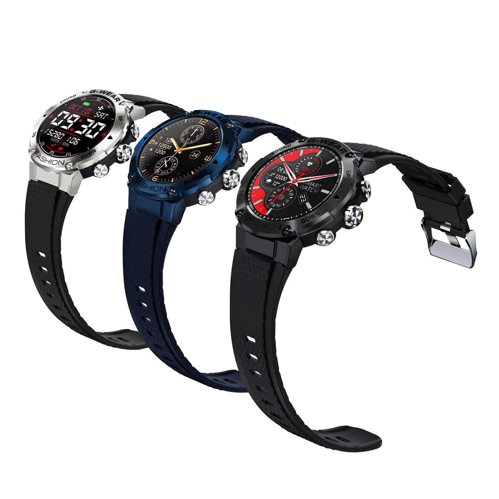 Bomba Sportovní G-Wear smart hodinky K28H FIT Barva: Černá