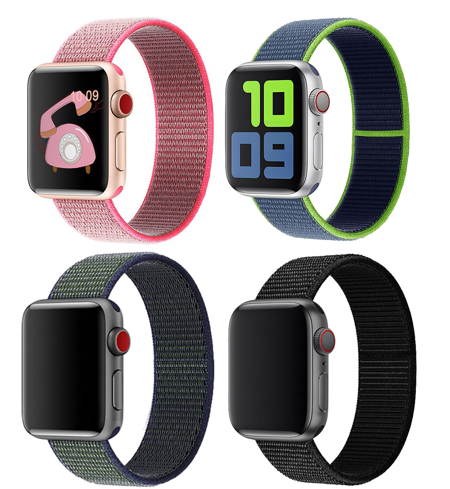 Bomba Sportovní řemínek pro Apple Watch různé barvy Barva: Růžová, Velikost ciferníku Apple watch: 42/44/45mm WD113-PINK_42-44MM