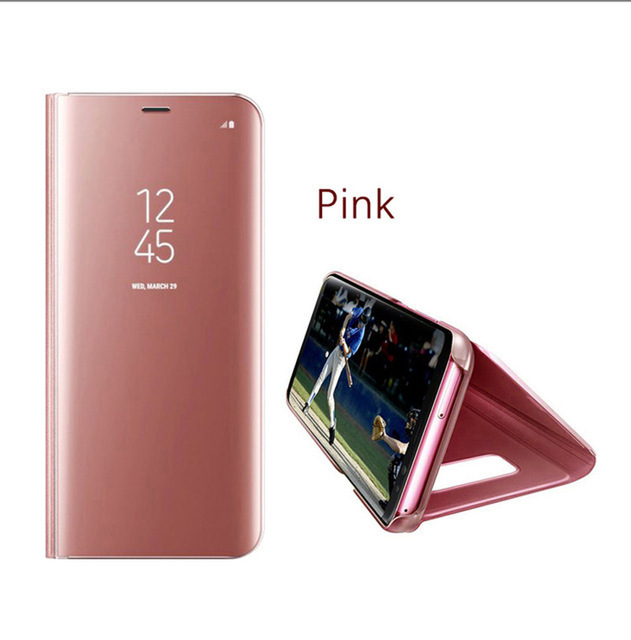 Levně Bomba Zrcadlový silikonový otevírací obal pro Samsung - růžový Model: Galaxy A12
