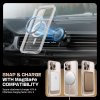 42375 3 supcase unicorn beetle slim clear magsafe obal pre iphone 16 ruzova s trblietkami