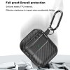 51735 4 techsuit carbonfiber puzdro pre airpods 1 2 cierne