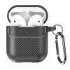 51735 techsuit carbonfiber puzdro pre airpods 1 2 cierne