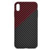 50922 3 techsuit carbonite fibershell puzdro pre iphone xs max cervene red vortex