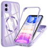 51237 techsuit colorverse 360 magsafe series puzdro ochranne sklo pre iphone 11 fialove