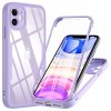 56322 techsuit colorverse 360 series screen protector 360 ochranny kryt ochranna folia iphone 12 fialovy