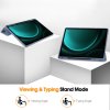 38480 2 techsuit flex trifold ochranne puzdro s drziakom na ceruzku samsung galaxy tab s9 fe plus fialove