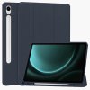 35449 5 techsuit flex trifold puzdro s drziakom na ceruzku samsung galaxy tab s9 fe tmavomodre