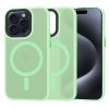 50499 techsuit halofrost magsafe series puzdro pre iphone 15 pro svetlozelene light green
