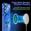 56679 5 techsuit kryt luxury glitter s magsafe pre iphone 13 pro max tmavo fialovy