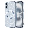 57066 techsuit kryt luxury glitter s magsafe pre iphone 16 plus svetlo modry