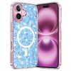 56898 7 techsuit kryt sparkly glitter s magsafe pre iphone 16 plus modry
