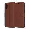 36781 techsuit leather folio otvaracie ochranne puzdro samsung galaxy note 10 plus note 10 plus 5g hnede