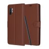 36781 6 techsuit leather folio otvaracie ochranne puzdro samsung galaxy note 10 plus note 10 plus 5g hnede
