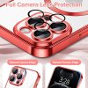 49905 3 techsuit luxury crystal magsafe puzdro pre iphone 12 pro cervene red