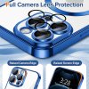 49908 3 techsuit luxury crystal magsafe puzdro pre iphone 12 pro tmavomodre deep blue
