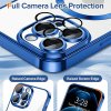 49881 3 techsuit luxury crystal magsafe puzdro pre iphone 12 pro max tmavomodre deep blue