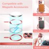 49959 4 techsuit luxury crystal magsafe puzdro pre iphone 13 pro max cervene red