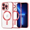 49959 techsuit luxury crystal magsafe puzdro pre iphone 13 pro max cervene red