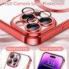 49989 3 techsuit luxury crystal magsafe puzdro pre iphone 14 pro max cervene red