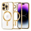 49998 6 techsuit luxury crystal magsafe puzdro pre iphone 14 pro max zlate gold