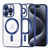 50034 techsuit luxury crystal magsafe puzdro pre iphone 15 pro tmavomodre deep blue