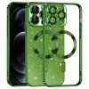 32149 7 techsuit luxury glitter magsafe obal na iphone 12 pro deep zelena
