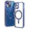 50130 techsuit luxury glitter magsafe puzdro pre iphone 13 tmavomodre deep blue