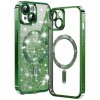 50232 7 techsuit luxury glitter magsafe puzdro pre iphone 14 plus tmavozelene deep green