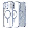 50307 techsuit luxury glitter magsafe puzdro pre iphone 14 pro max svetlomodre light blue