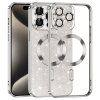 50358 7 techsuit luxury glitter magsafe puzdro pre iphone 15 pro max strieborne silver