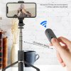 57570 6 techsuit selfie stick q03 so stabilnym stojanom dialkovym ovladanim bluetooth 360 otocenim hlinikovou konstrukciou 74 cm cierny