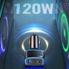 28532 3 usams nabijacka do auta c24 us cc142 dvojportova usb a type c 120w 5a cierna