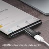 32338 3 yesido adapter otg gs04 micro usb na type c plug play 480 mb s cierny