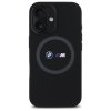 58803 1 bmw magsafe silikonovy kryt m s potlacenym prstencom pre iphone 16 cierny