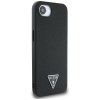 72252 2 guess grained pu triangle logo magsafe kryt na iphone 16e cierny