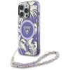 72219 1 guess iml palm trees triangle with pearl strap magsafe kryt na iphone 16 pro max fialovy