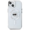 58701 3 karl lagerfeld iml magsafe kryt na iphone 15 plus biela metalicka karlova hlava