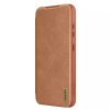 68478 3 nillkin qin pro leather case puzdro na samsung galaxy s25 plus hnede