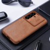 68478 7 nillkin qin pro leather case puzdro na samsung galaxy s25 plus hnede